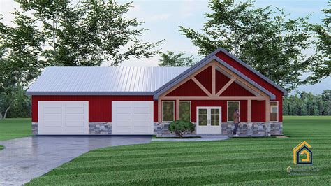 40x60 Pole Barn Floor Plan Barn Plan: 1,578 Square Feet, 3 Bedrooms, 3