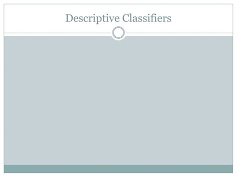 Descriptive Classifiers Examples 的图像结果