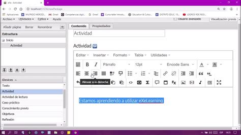 eXeLearning Tutorial 的图像结果