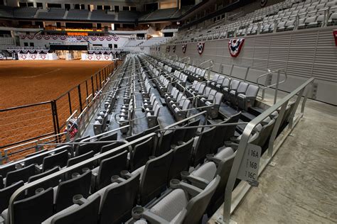 Dickies Arena with telescoping stands and fixed Citation chairs…