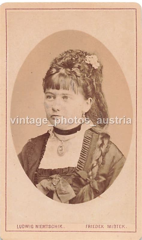CDV Porträt Dame Foto L. Niemtschik Friedek Mistek um 1880 - Wiener ...