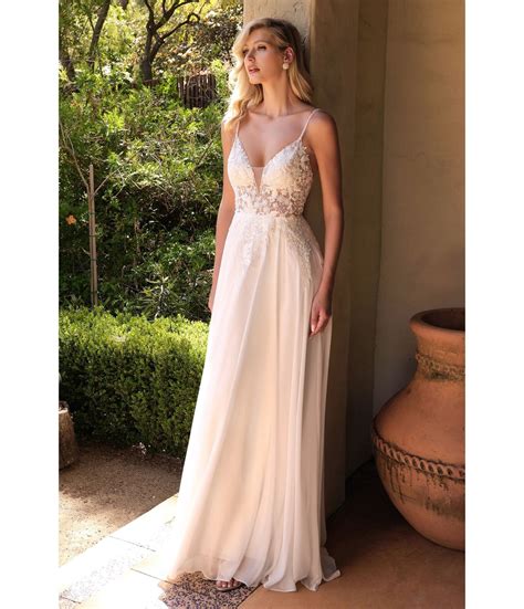 Ladivine by Cinderella Divine Off White Lace Bodice Bridal Gown – Unique Vintage