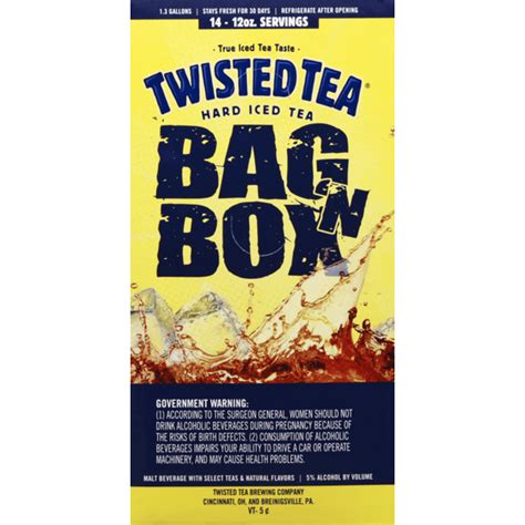 Twisted Tea Original Bag in Box, Hard Iced Tea (5 L) Delivery or Pickup ...