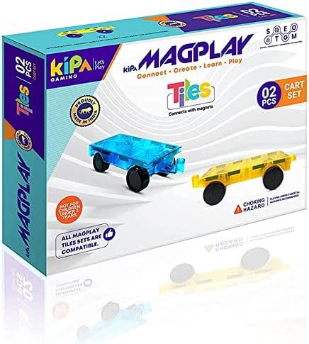 Magna-Tiles Magnetic Building Toys, Clear Colors Set, Multi Color (100 ...