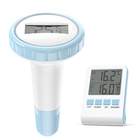 Pool Thermometer Floating Easy Read, Wireless Digital Pool Thermometer ...