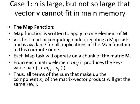 Image result for Matrix-Vector Multiplication by MapReduce