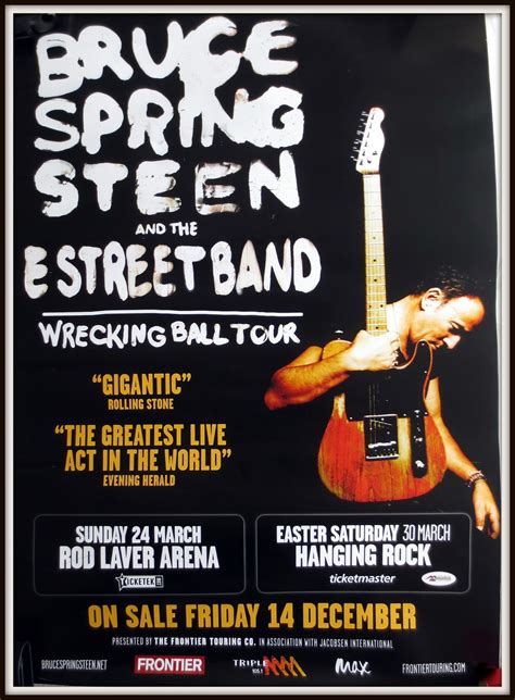Bruce Springsteen & The E Street Band to Australia March 2013 | Bruce ...