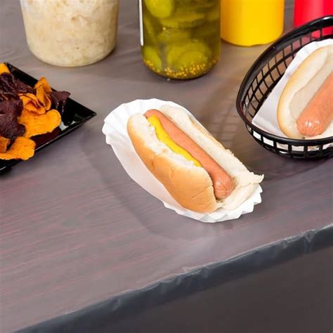 Supellectilem 500 Paper Hot Dog Trays | White Hot Dog Wrappers | 8 ...