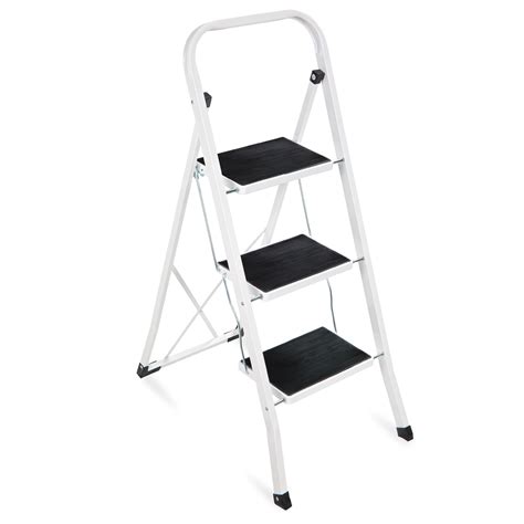 Best Choice Products 3-Step Steel Ladder, Folding Portable Step Stool w ...