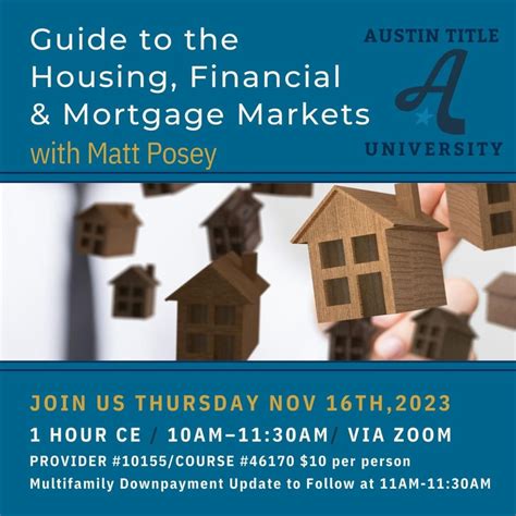 Austin Title Company on LinkedIn: Join Us for a Guide to the Housing, Financial & Mortgage ...