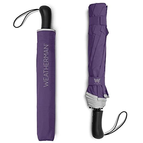 Weatherman Umbrella - Collapsible Umbrella - Windproof Umbrella Resists ...
