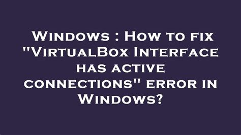 VirtualBox Interface 的图像结果