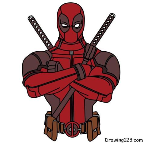Image result for How to Draw Deadpool Step by Step Easy