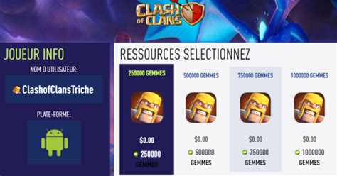 Clash Of Clans Triche Astuce - Clash Of Clans Gemmes Et Or Illimite ...