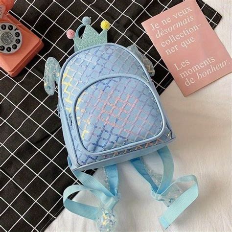 Kids Crown Grid Sequin Backpack – CRAZE