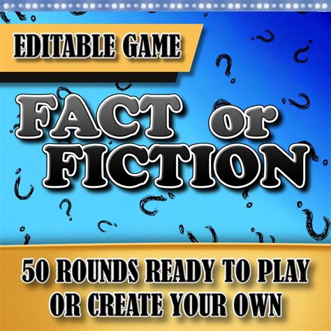 Fact or Fiction Game Quiz Powerpoint, True or False Trivia Questions ...