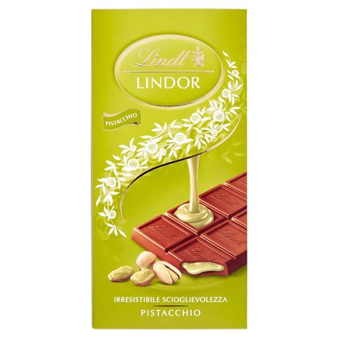 Lindt Chocolate Pistachio 100g Bar, Finest Milk Chocolate with ...