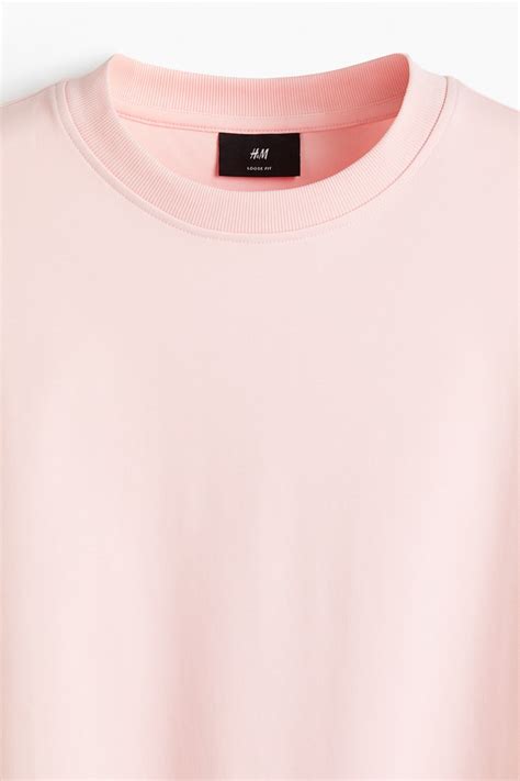 Loose Fit Boxy-style T-shirt - Pink - Men | H&M IN