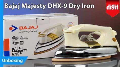 Bajaj DHX-9 1000W Heavy Weight Dry Iron Unboxing