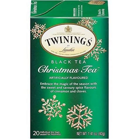 Twinings, Black Tea, Christmas Tea, 20 Tea Bags, 1.41 oz - Walmart.com