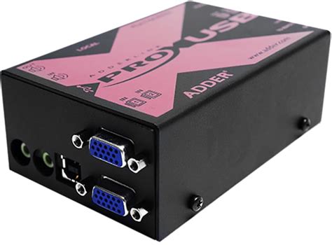X-USBPRO-MS2-UK Adder | Adder Dual Monitor USB VGA over CATx KVM ...