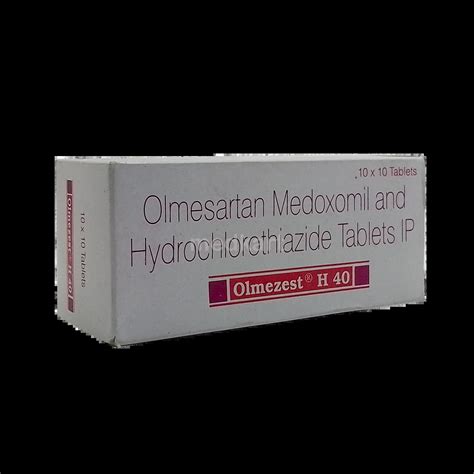 OLMEZEST H 40MG TABLET 10'S : View Price, Combination and Alternatives ...