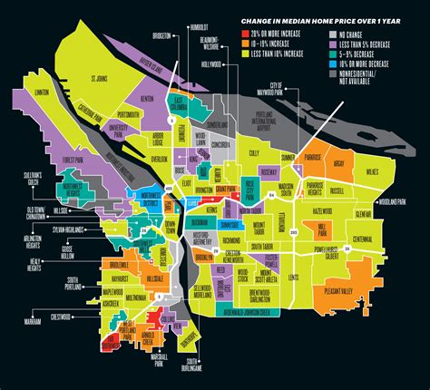 Printable Portland Neighborhood Map