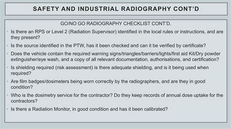 An Overview of Industrial Radiography | PPTX