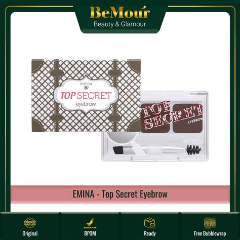 Jual EMINA - TOP SECRET EYEBROW ( 2.9 g ) - All in One Kit Alis , Pigmented Color Tahan Lama Eye ...