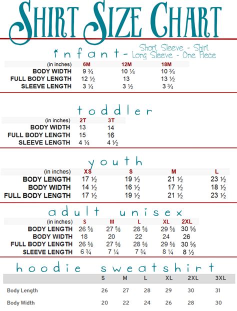 Youth Sizes In Shirts at Harold Spence blog