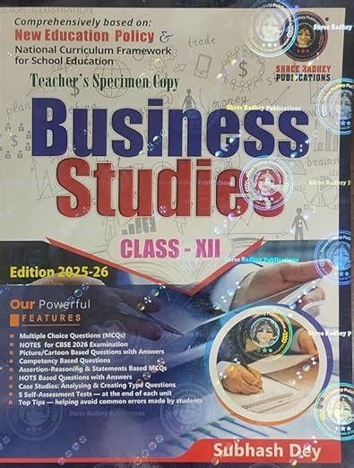 Business Studies text book for Class-XII By Subhash Dey Based on NCERT ...