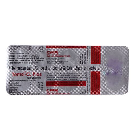 Temsi-CL Plus 40 mg Tablet | Uses, Side Effects, Price | Apollo Pharmacy