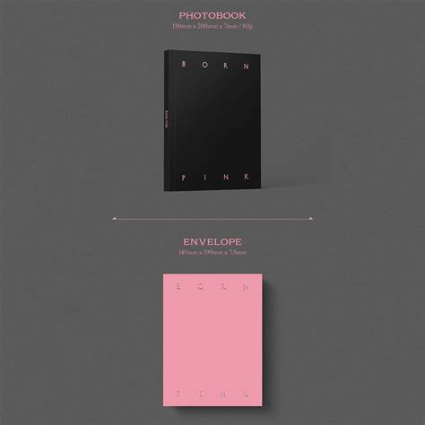 Buy BLACKPINK BORN PINK PINK Ver. Photobook + Envelope + Lyrics Paper ...