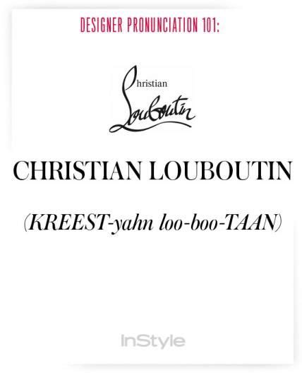 How to Pronounce Beauty Brand Names | Christian louboutin, Christian ...