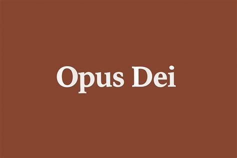 Opus Dei 的图像结果