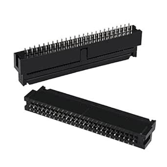 uxcell 10Pcs 2.54mm Pitch 2x25-Pin Double Row Straight Box Header ...