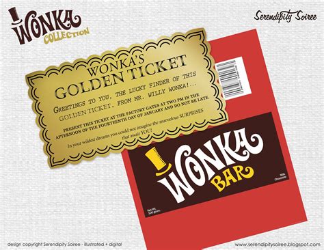 Willy wonka candy bar wrapper template - alernashat