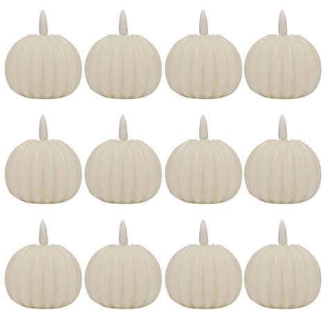 Battery Operated Pumpkin Candle - Flameless LED Mini Pumpkin Light ...