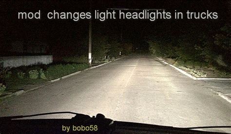 Bright Headlights 1.48 Mod - ATS Mod | American Truck Simulator Mod