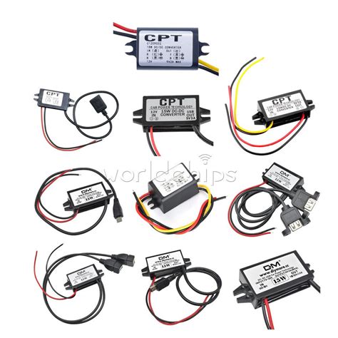 DC-DC 12V to 5V Mini/Micro/A type USB Dual Converter | Ubuy India