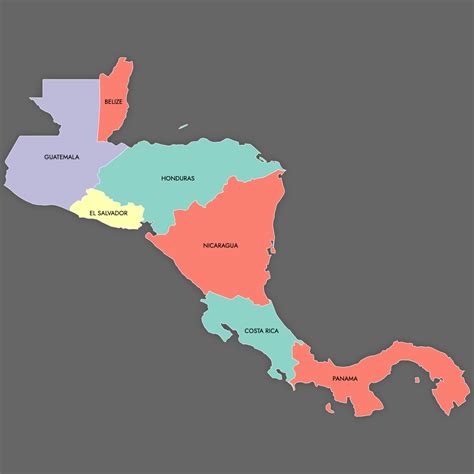 Blank Map of Central America | Free Download — Ultimaps