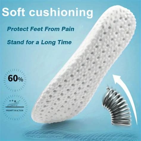 Adbee Shoes Pads Soft Insole Sole Protector PU Foam 5D Cushion For Men ...