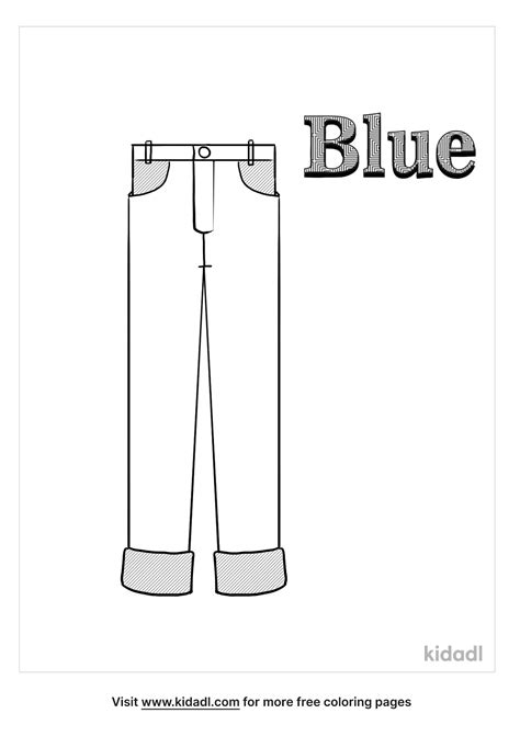 Things That Are Blue Coloring Pages