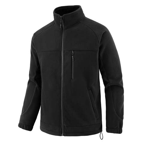 BXINGOHAI Sherpa Fleece Lined Jackets for Men Winter Fluffy Solid Color ...