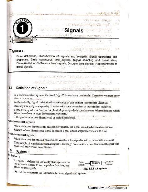 Signals and System - Studocu