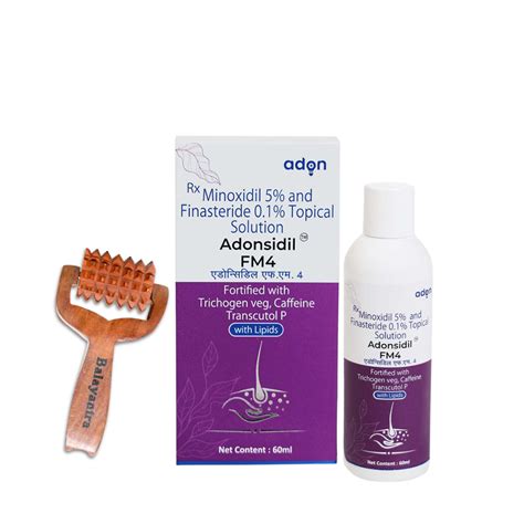 Adonsidil FM4 Solution 60 ml With 150Rs Balayantra roller – Waidon