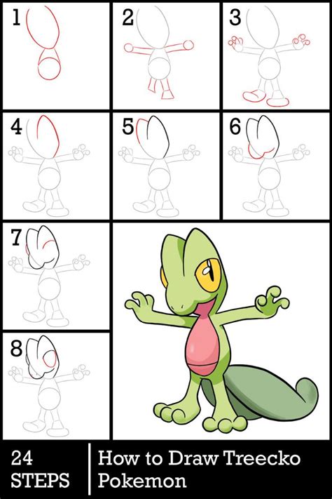 Image result for How to Draw Pokemon Treecko