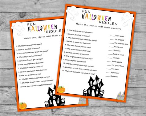 Free printable halloween riddles, Download Free printable halloween ...
