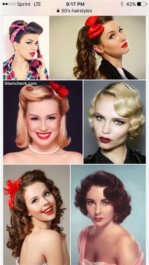 Image result for 50s Style Hair Tutorial