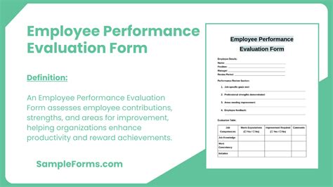 Sample Employee Performance Evaluation Form 的图像结果